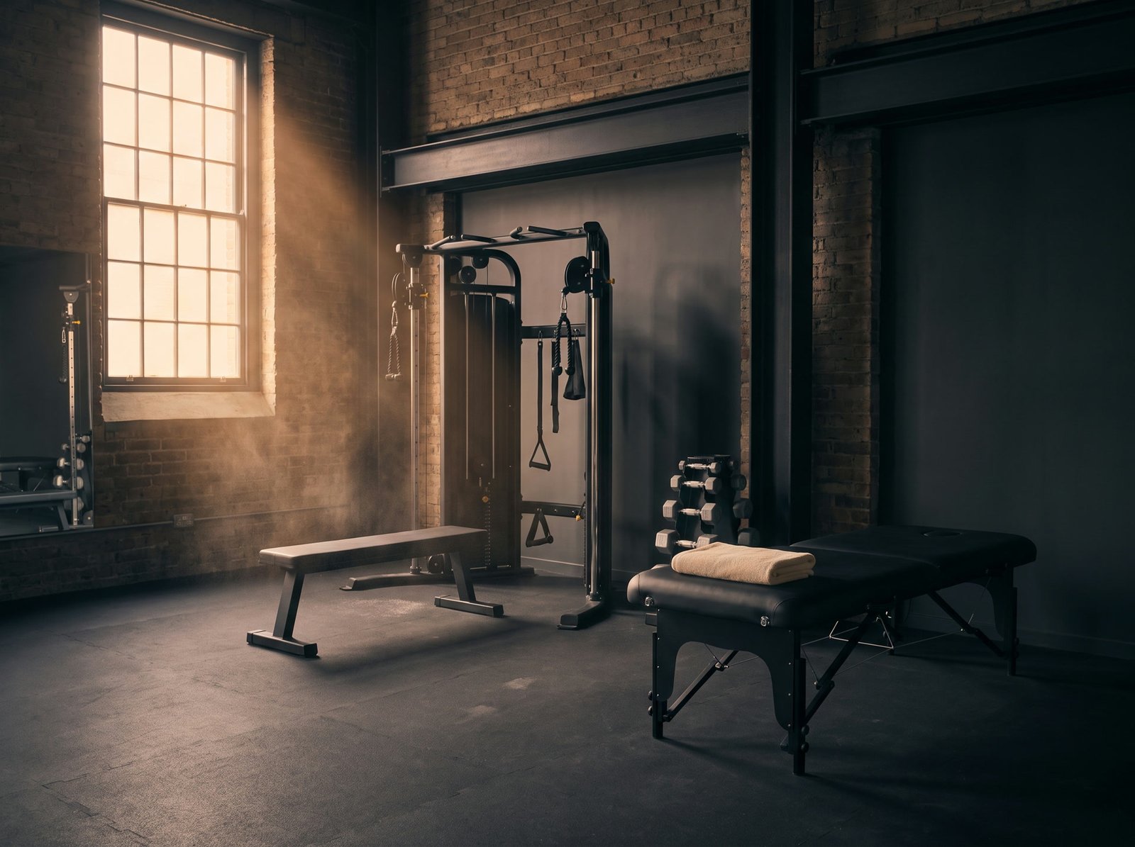 Sala de entrenamiento personal y readaptación de ImproveFit, tranquila y apartada.